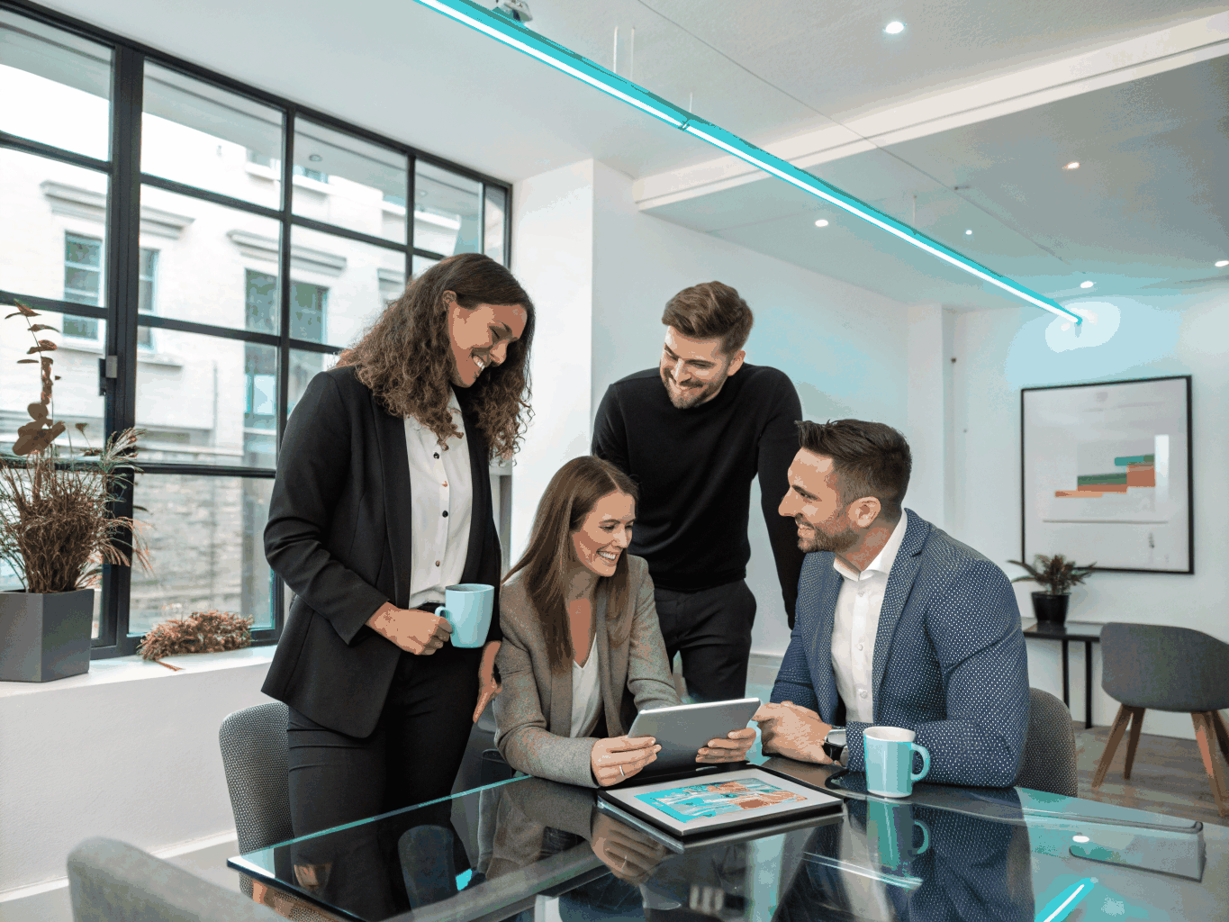 Diverse group of students and young professionals discussing finances